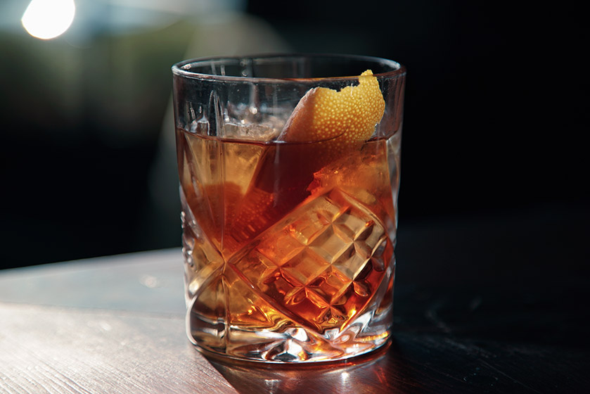 The Fix cocktail bar at the set restaurant in brighton